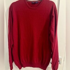 BODEN red Aldgate Brushed Crew Neck sweater size XL burgundy